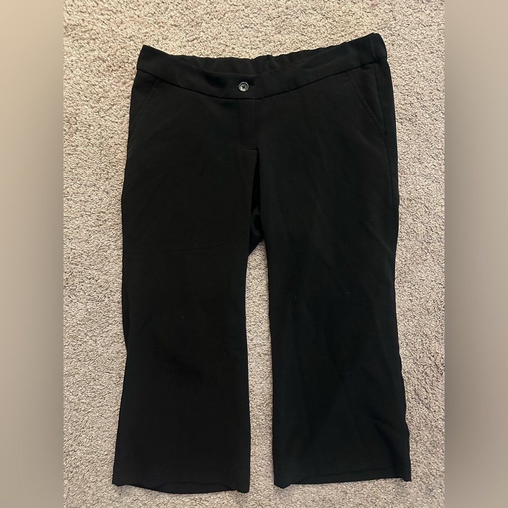 Motherhood Maternity Black Cropped Dress Pants – Size Small